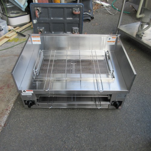 【実業界最長1年引き受ける】【中古】全能焼物器 タニコー TMG-081G 幅850×奥ふかさ550×高さ300 LPG(プロパンガス) 【貨物輸送別途積もり書き】【御役目用】【飲食店 バス発着場 御厨子所計器 グリラー 焼物器 御役目用グリラー 御役目用焼物器】