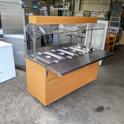 【実業界最長1年引き受ける】【中古】バッフェカート (熱っぽい) マルゼン 幅1500×奥ふかさ600×高さ1500 三相200V 【貨物輸送別途積もり書き】【御役目用】【飲食店 バス発着場 御厨子所計器 ウォーマー 御役目用フーズウォーマー】