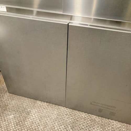 【中古】吊収納家具 BGなし 幅1220×奥ぶかさ400×高さ780 【貨物輸送別途積もり書き】【お役目用】【飲食店 バス発着場 勝手もと設備 吊収納家具 お役目用吊収納家具】