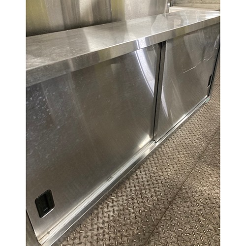 【中古】吊収納家具 幅1500×奥ぶかさ300×高さ600 【貨物輸送別途積もり書き】【お役目用】【飲食店 バス発着場 勝手もと設備 吊収納家具 お役目用吊収納家具】