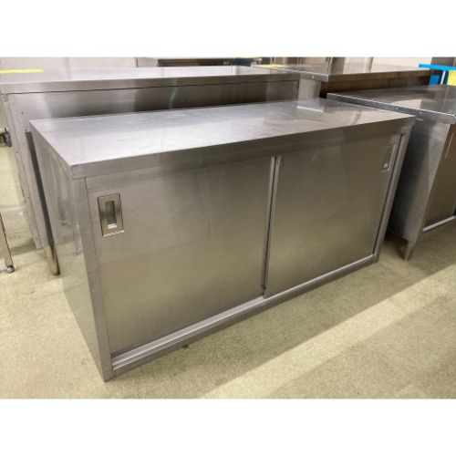 【中古】膳立て台(両面・脚なし) BGなし 幅1500×奥ぶかさ600×高さ780 【貨物輸送別途積もり書き】【お役目用】【飲食店 バス発着場 勝手もと設備 膳立て台 お役目用膳立て台】