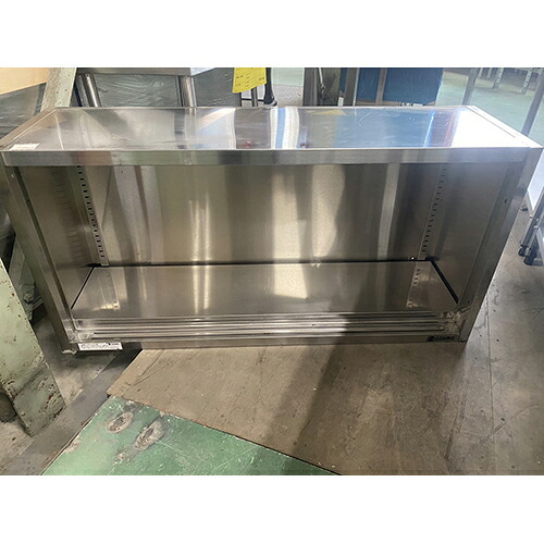 【中古】吊収納家具 扉なし 幅1200×奥ぶかさ350×高さ600 【貨物輸送別途積もり書き】【お役目用】【飲食店 バス発着場 勝手もと設備 吊収納家具 お役目用吊収納家具】