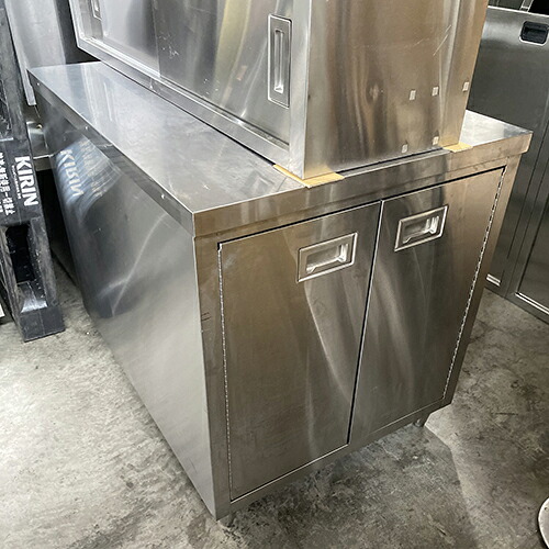 【中古】キャビネット BGなし 幅740&times;奥行1000&times;高さ850 【送料別途見積】【業務用】【飲食店 店舗 厨房機器 調理台 業務用調理台】｜厨房機器と店舗用品 TENPOS