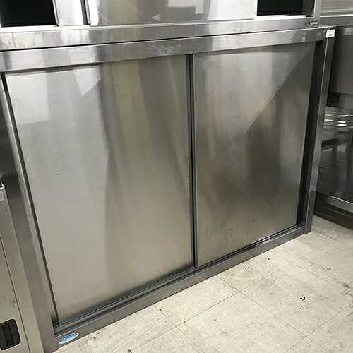 【中古】吊収納家具 幅1300×奥ぶかさ350×高さ900 【貨物輸送別途積もり書き】【お役目用】【飲食店 バス発着場 勝手もと設備 吊収納家具 お役目用吊収納家具】