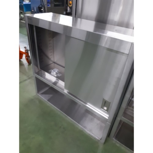 【中古】吊戸棚 平棚付き フジマック 幅1100×奥行350×高さ1040 【送料別途見積】【業務用】【飲食店 店舗 厨房機器 吊戸棚 業務用吊戸棚】