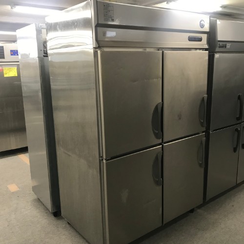 【実業家最長1年引きうける】【中古】縦型電気冷蔵庫 フクシマ小峡谷花の冠(福島実業) ARD-120RMD 幅1200×奥ふかさ800×高さ1950 三相200V 【貨物輸送別途積もり書き】【御勤め用】【飲食店 バス発着場 勝手もと備品 電気冷蔵庫 御勤め用電気冷蔵庫】