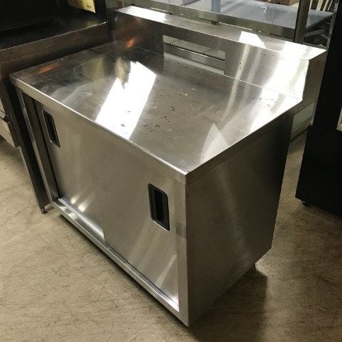 【中古】調理台 BGあり 幅900×奥行600×高さ720 【送料別途見積】【業務用】【飲食店 店舗 厨房機器 調理台 業務用調理台】