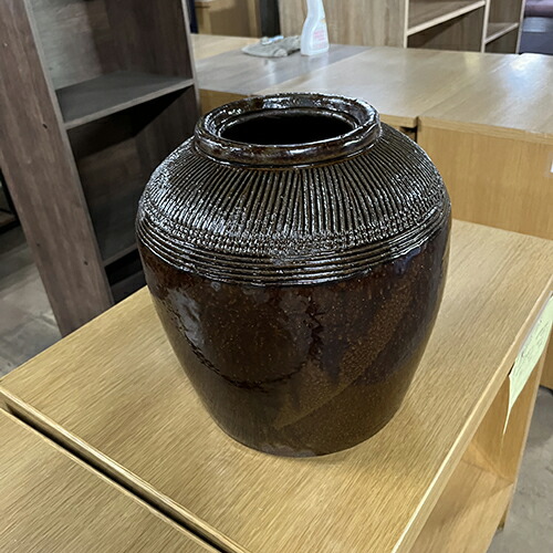 【楽天市場】【中古】壺(茶) 幅260×奥行260×高さ270 【送料別途見積】【業務用】【飲食店 店舗 店舗備品 ディスプレイ雑貨 置物
