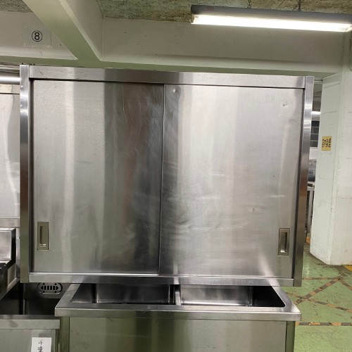 【中古】吊収納家具 幅1200×奥ぶかさ300×高さ900 【貨物輸送別途積もり書き】【お役目用】【飲食店 バス発着場 勝手もと設備 吊収納家具 お役目用吊収納家具】