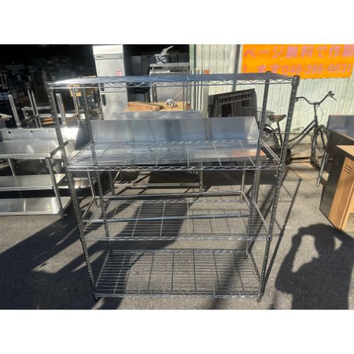 【中古】ラックシェルフ 幅1200&times;奥行450&times;高さ1530 【送料別途見積】【業務用】【飲食店 店舗 厨房機器 ラック シェルフ 業務用ラック 業務用シェルフ】｜厨房機器と店舗用品 TENPOS