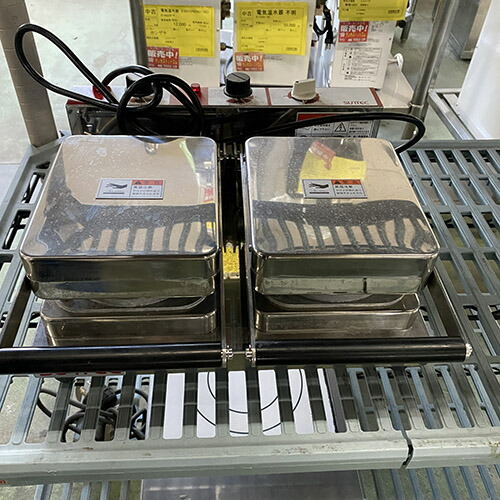【実業家最長1年引きうける】【中古】ミニパンケーキベーカー サンテック POK-22 幅370×奥ふかさ385×高さ175 【貨物輸送別途積もり書き】【御勤め用】【飲食店 バス発着場 勝手もと備品 風変わり焼物器 御勤め用風変わり焼物器】