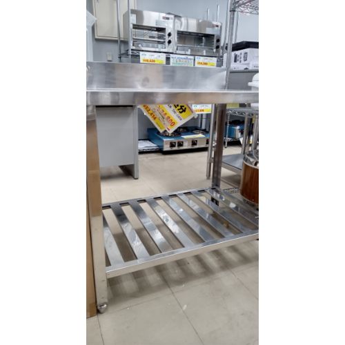 【中古】作業台 BGあり 幅900&times;奥行630&times;高さ800 【送料別途見積】【業務用】【飲食店 店舗 厨房機器 作業台 業務用作業台】｜厨房機器と店舗用品 TENPOS