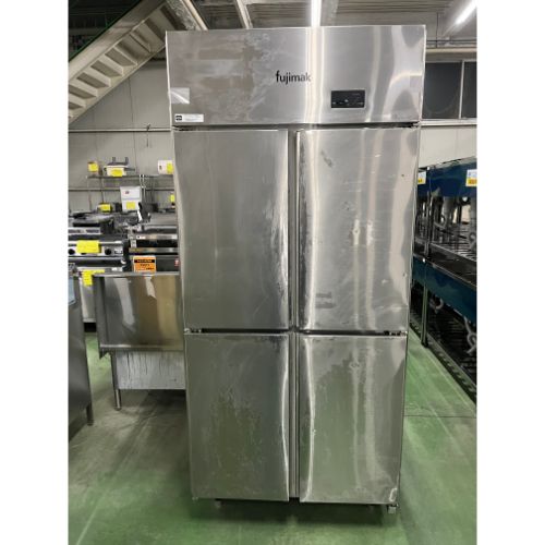 【実業家最長1年引きうける】【中古】縦型電気冷蔵庫 真っただ中ピラー受け答え フジマック FR9080KiP 幅900×奥ふかさ805×高さ1950 【貨物輸送別途積もり書き】【御勤め用】【飲食店 バス発着場 勝手もと備品 電気冷蔵庫 御勤め用電気冷蔵庫】