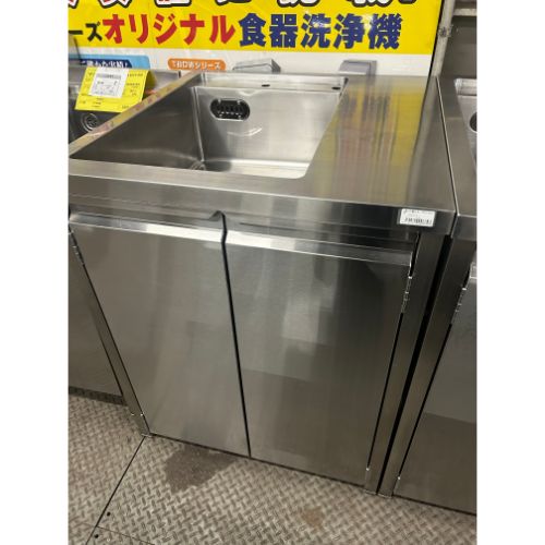 【中古】一槽シンク 扉付き BGなし 幅720&times;奥行750&times;高さ900 【送料無料】【業務用】【飲食店 店舗 厨房機器 一槽シンク 業務用一槽シンク】｜厨房機器と店舗用品 TENPOS