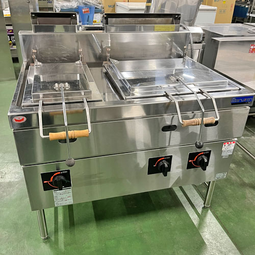 【業界最長1年保証】【中古】餃子焼器 マルゼン MGZS-107WB 幅1000&times;奥行750&times;高さ800 都市ガス 【送料別途見積】【業務用】【飲食店 店舗 厨房機器 餃子焼器 業務用餃子焼器】｜厨房機器と店舗用品 TENPOS