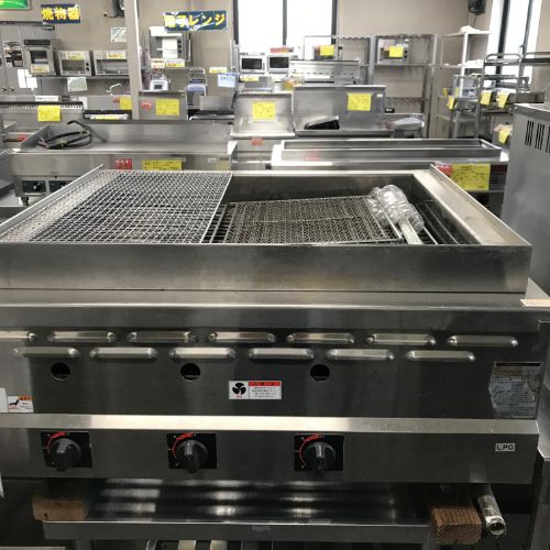 【実業界最長1年引き請ける】【中古】ハースグリラー マルゼン RCB-PF097 幅900×奥ふかさ750×高さ400 LPG(プロパンガス) 【貨物輸送別途積もり書き】【お役目用】【飲食店 バス発着場 勝手もと装置 グリラー 焼物器 お役目用グリラー お役目用焼物器】
