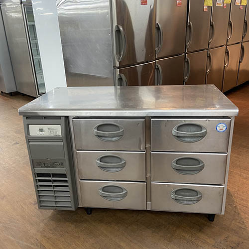 【業界最長1年保証】【中古】冷凍ドロワーコールドテーブル フクシマガリレイ(福島工業) YDC-126FM2 幅1200×奥行600×高さ800 【送料無料】【業務用】【飲食店 店舗 厨房機器 ドロワーコールドテーブル 業務用ドロワーコールドテーブル】