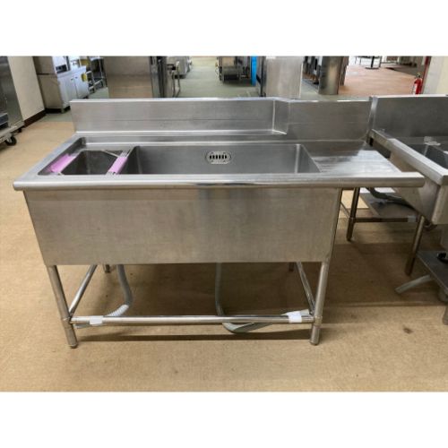 ☆地域限定送料無料☆ソイルド ニ槽　シンク　幅1300 ステンレス　業務用 楽天市場】ステンレス シンク 1300 二槽の通販
