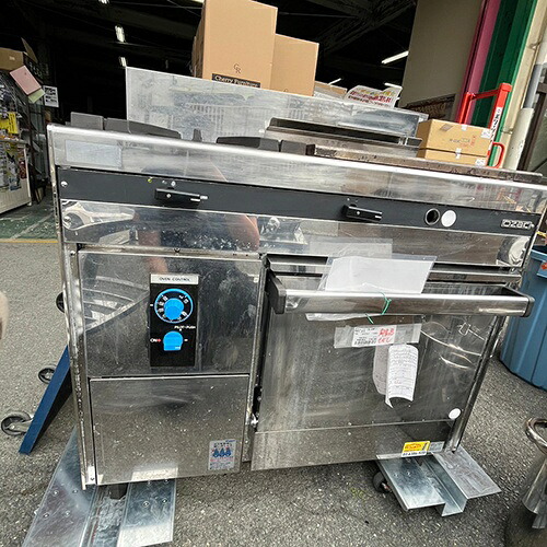 【中古】ガス調理台 オザキ OZMHT-100RV1 幅1000×奥ふかさ650×高さ800 都市屁っ放り 【貨物輸送別途積もり書き】【御勤め用】【飲食店 バス発着場 勝手もと備品 ガス調理台 御勤め用ガス調理台】