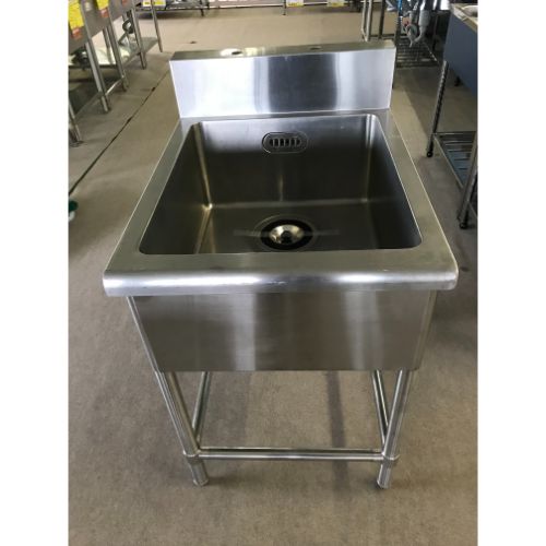 【中古】一槽シンク BGあり 幅570×奥行750×高さ800 【送料無料】【業務用】【飲食店 店舗 厨房機器 一槽シンク 業務用一槽シンク】