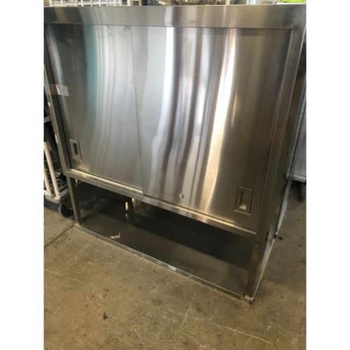 【中古】吊収納家具 吊平棚付き添い人 幅1200×奥ぶかさ500×高さ1270 【貨物輸送別途積もり書き】【お役目用】【飲食店 バス発着場 勝手もと設備 吊収納家具 お役目用吊収納家具】