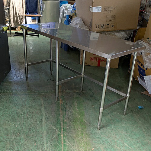 【中古】作業台 三方枠 BGなし 幅1550&times;奥行600&times;高さ850 【送料別途見積】【業務用】【飲食店 店舗 厨房機器 作業台 業務用作業台】｜厨房機器と店舗用品 TENPOS
