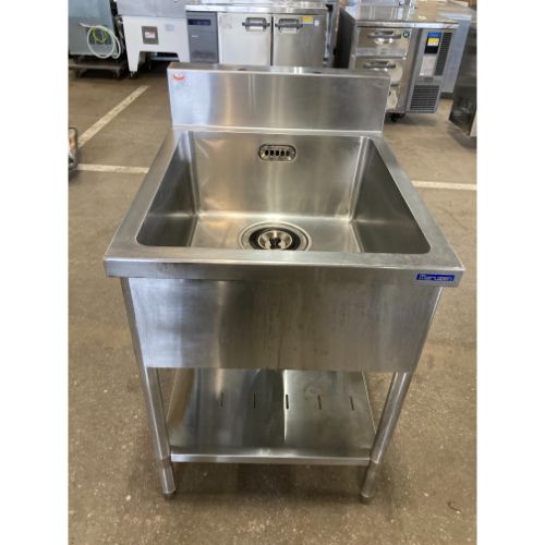 【中古】一槽シンク 丸脚 BGあり マルゼン 幅600×奥行750×高さ800 【送料別途見積】【業務用】【飲食店 店舗 厨房機器 一槽シンク 業務用一槽シンク】|厨房機器と店舗用品 TENPOS