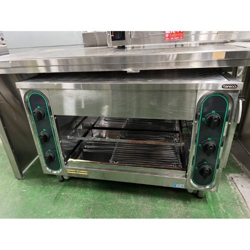 【実業家最長1年引きうける】【中古】上火式グリラー タニコー TIG-90 幅900×奥ふかさ415×高さ615 都市屁っ放り 【貨物輸送別途積もり書き】【御勤め用】【飲食店 バス発着場 勝手もと備品 グリラー 焼物器 御勤め用グリラー 御勤め用焼物器】