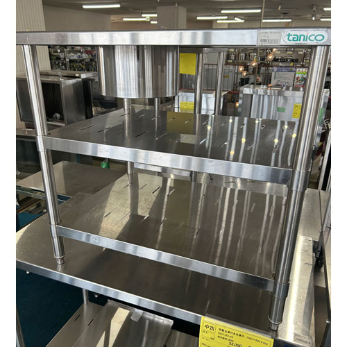 【中古】作業台 ダスト付き BGなし 幅830×奥行600×高さ800 【送料別途見積】【業務用】【飲食店 店舗 厨房機器 作業台 業務用作業台】