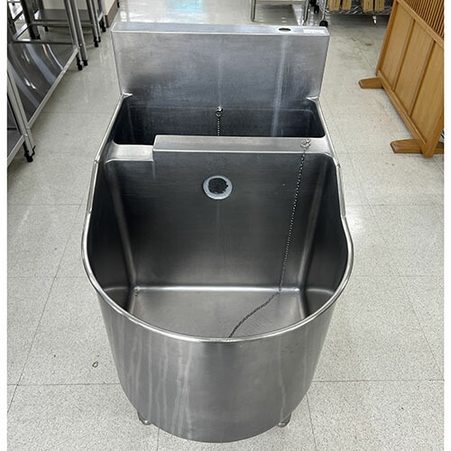 【中古】角丸シンク 幅500×奥行750×高さ800 【送料別途見積】【業務用】【飲食店 店舗 厨房機器 特殊シンク 業務用特殊シンク】