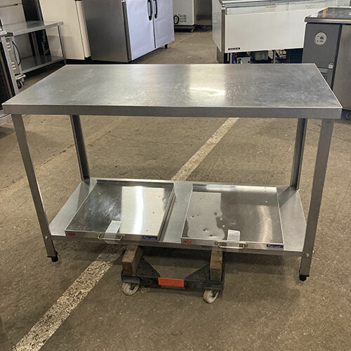 【中古】御役目台 炊飯手押し車付き添い人 BGなし 幅1200×奥ふかさ600×高さ800 【貨物輸送無料】【御役目用】【飲食店 バス発着場 勝手もと装具 御役目台 御役目用御役目台】