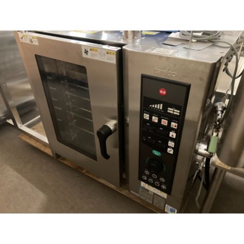 【業界最長1年保証】【中古】ガススチームコンベクションオーブン 架台付き タニコー TSCO-61GBCR 幅840&times;奥行730&times;高さ820 都市ガス 【送料無料】【業務用】【飲食店 店舗 厨房機器 オーブン 業務用オーブン】｜厨房機器と店舗用品 TENPOS