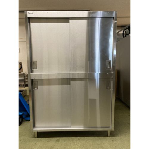 【中古】食器戸棚(片面引戸) 幅1200×奥行750×高さ1770 【送料別途見積】【業務用】【飲食店 店舗 厨房機器 食器棚 業務用食器棚】