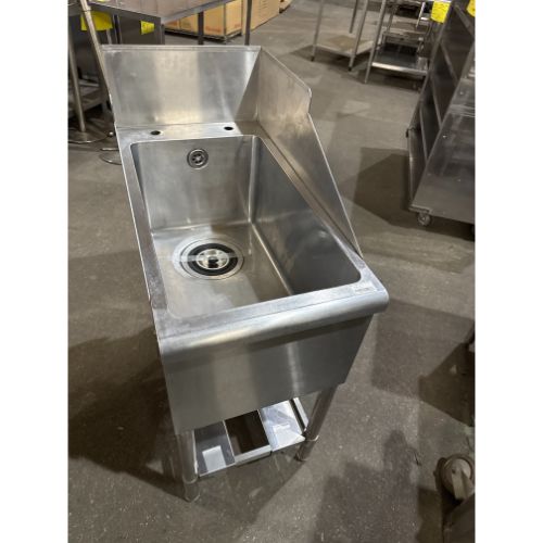 【中古】一槽シンク BGなし 幅400×奥行750×高さ800 【送料別途見積】【業務用】【飲食店 店舗 厨房機器 一槽シンク 業務用一槽シンク】