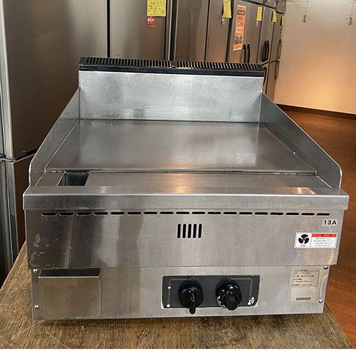 【業界最長1年保証】【中古】ガスグリドル タニコー TGG-60N-X 幅600×奥行600×高さ300 都市ガス 【送料無料】【業務用】【飲食店 店舗 厨房機器 グリドル 鉄板焼器 業務用グリドル 業務用鉄板焼器】