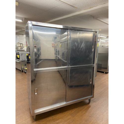 【中古】食器棚 幅1500×奥ぶかさ600×高さ1800 【貨物輸送別途積もり書き】【お役目用】【飲食店 バス発着場 勝手もと設備 食器棚 お役目用食器棚】