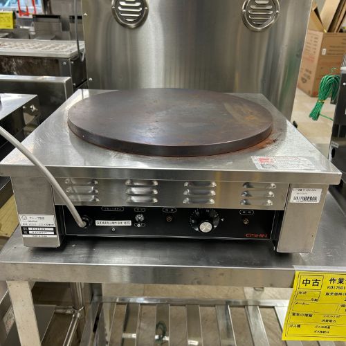 業務用/新品】【ニチワ】電気クレープ焼器 1連 単相200V CM-410H