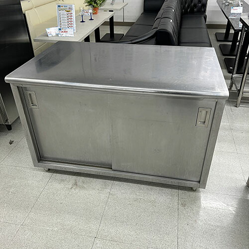 【中古】調理台 BGなし 幅1200&times;奥行750&times;高さ850 【送料別途見積】【業務用】【飲食店 店舗 厨房機器 調理台 業務用調理台】｜厨房機器と店舗用品 TENPOS