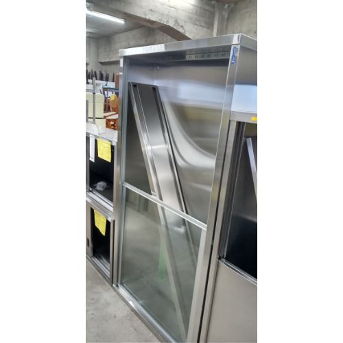【中古】吊戸棚 ガラス戸 幅1800×奥行300×高さ900 【送料無料】【業務用】【飲食店 店舗 厨房機器 吊戸棚 業務用吊戸棚】