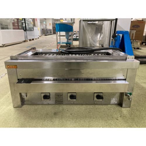 【実業界最長1年引き受ける】【中古】卓上型明かりグリラー 押切電機 G-15T 幅890×奥ふかさ580×高さ350 三相200V 【貨物輸送別途積もり書き】【御役目用】【飲食店 バス発着場 御厨子所計器 グリラー 焼物器 御役目用グリラー 御役目用焼物器】