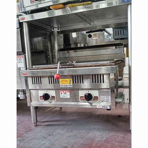 【中古】ガス卓上餃子焼器 マルゼン MGZ-066 幅600×奥行600×高さ270 都市ガス 【送料別途見積】【業務用】【飲食店 店舗 厨房機器 餃子焼器 業務用餃子焼器】