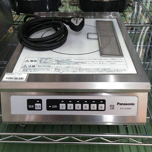 【業界最長1年保証】【中古】電磁調理器 パナソニック(Panasonic) KZ-CK2000 幅300×奥行453×高さ100 【送料別途見積】【業務用】【飲食店 店舗 厨房機器 卓上IHコンロ 業務用卓上IHコンロ】