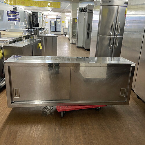 【中古】吊押し入れ 幅1500×奥ふかさ350×高さ550 【貨物輸送無料】【御勤め用】【飲食店 バス発着場 勝手もと備品 吊押し入れ 御勤め用吊押し入れ】