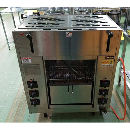 【業界最長1年保証】【中古】両面焼物器 マルゼン MGKW-074 幅710×奥行465×高さ850 LPG(プロパンガス) 【送料別途見積】【未使用品】【業務用】【飲食店 店舗 厨房機器 グリラー 焼物器 業務用グリラー 業務用焼物器】