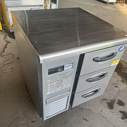 【中古】ドロワーコールドテーブル パナソニック(Panasonic) SUR-DK771-3 幅735×奥ふかさ750×高さ800 【貨物輸送別途積もり書き】【お役目用】【飲食店 バス発着場 勝手もと装置 ドロワーコールドテーブル お役目用ドロワーコールドテーブル】