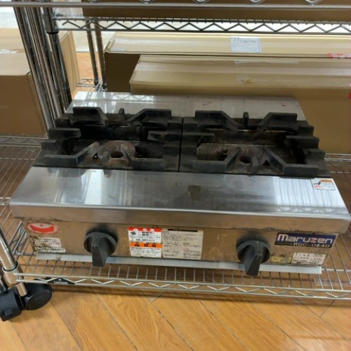 【中古】屁っ放り卓上コンロ マルゼン RGC-064D 幅600×奥ふかさ450×高さ200 LPG(プロパンガス) 【貨物輸送別途積もり書き】【お役目用】【飲食店 バス発着場 勝手もと装置 卓上ガスコンロ お役目用卓上ガスコンロ】