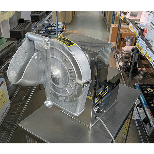 【実業界最長1年引き請ける】【中古】ボンネット切断機 喜連ローヤル SKS-C 幅300×奥ふかさ500×高さ430 【貨物輸送別途積もり書き】【お役目用】【飲食店 バス発着場 勝手もと装置 スライサー お役目用スライサー】