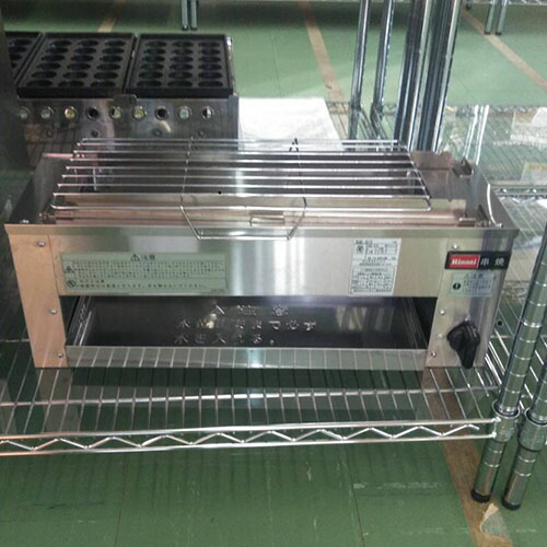 【中古】ガス串焼器 リンナイ(Rinnai) RGK-61KD 幅606×奥行209×高さ216 都市ガス 【送料別途見積】【業務用】【飲食店 店舗 厨房機器 グリラー 焼物器 業務用グリラー 業務用焼物器】
