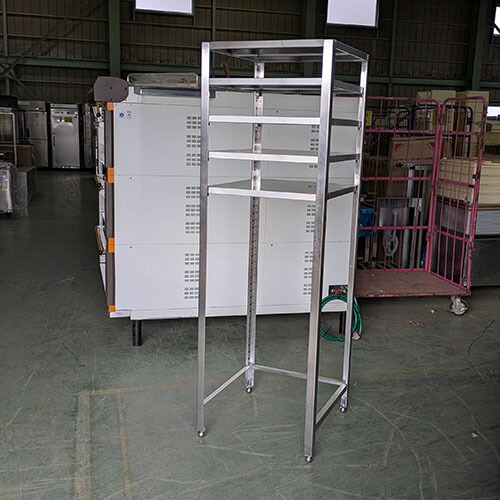 【中古】食麺麭仕合わせ 三方枠 幅600×奥ぶかさ640×高さ1870 【貨物輸送別途積もり書き】【お役目用】【飲食店 バス発着場 勝手もと設備 仕合わせ シェルフ お役目用仕合わせ お役目用シェルフ】