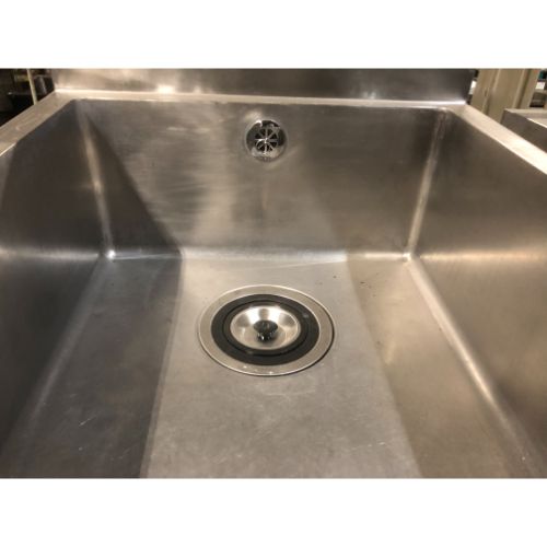 【中古】一槽シンク BGあり 幅600×奥行750×高さ800 【送料別途見積】【業務用】【飲食店 店舗 厨房機器 一槽シンク 業務用一槽シンク】